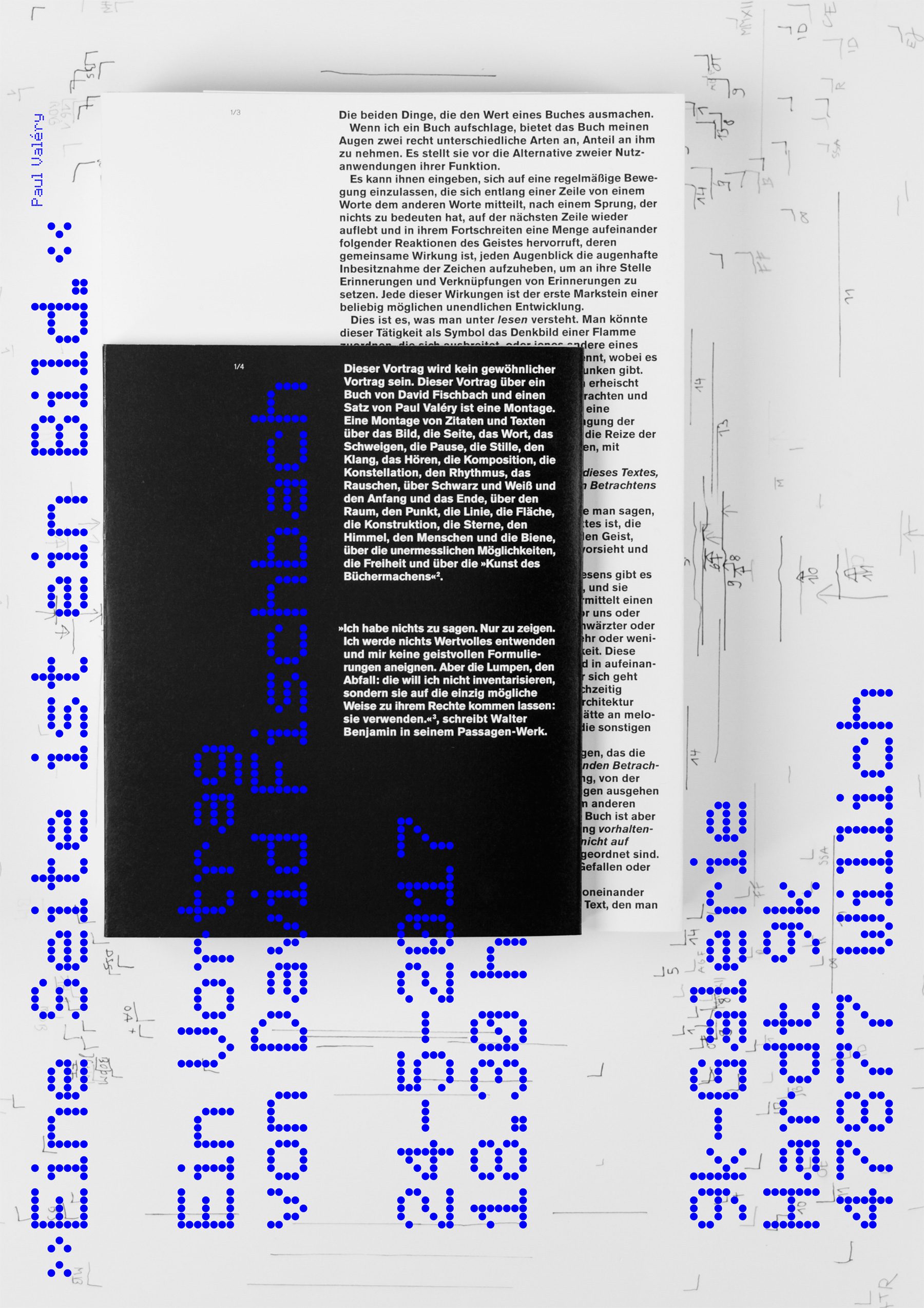 »Eine Seite ist ein Bild.«, Lecture, 9k-Galerie, Poster, David Fischbach