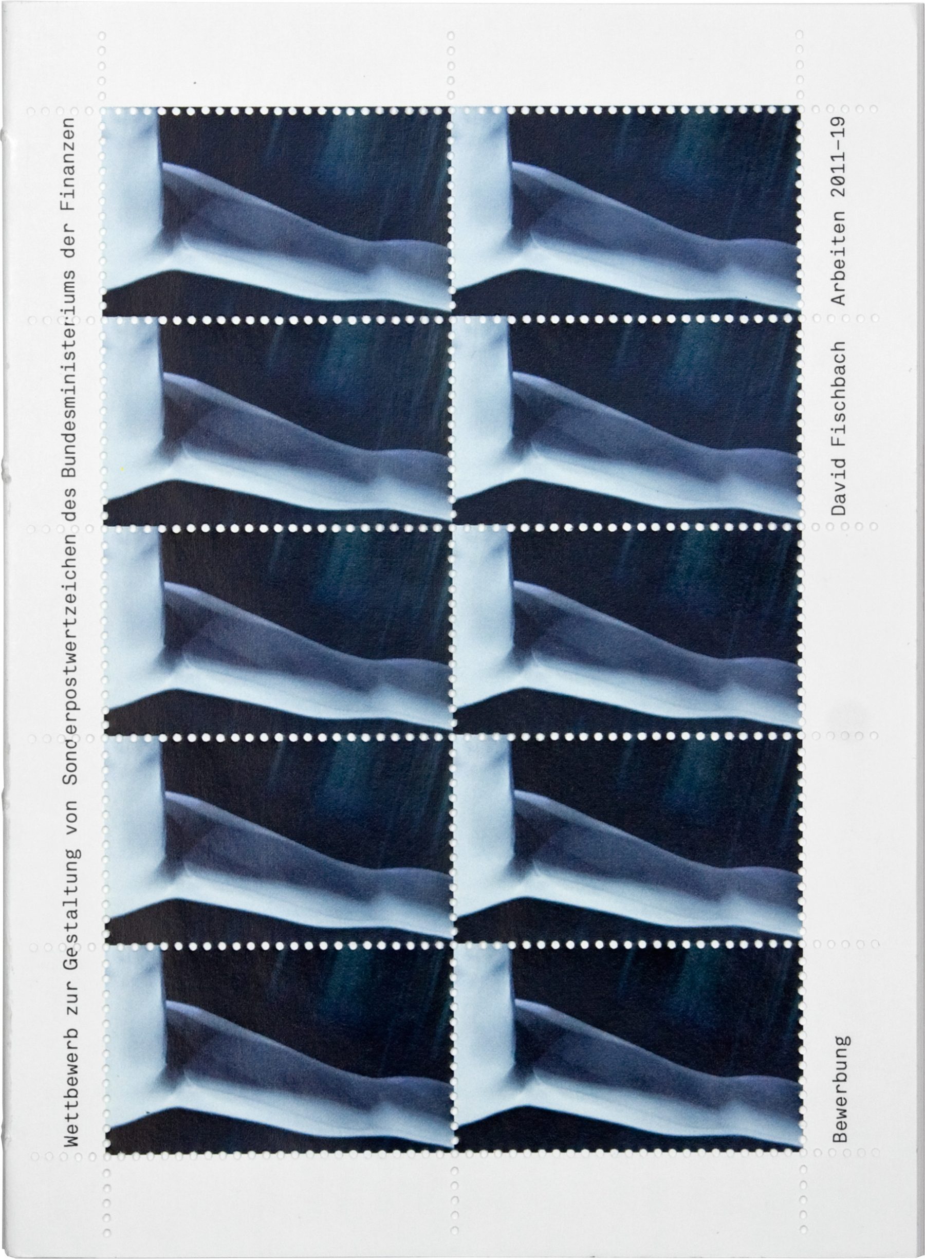 Wettbewerb zur Gestaltung von Sonderpostwertzeichen, Cover, David Fischbach