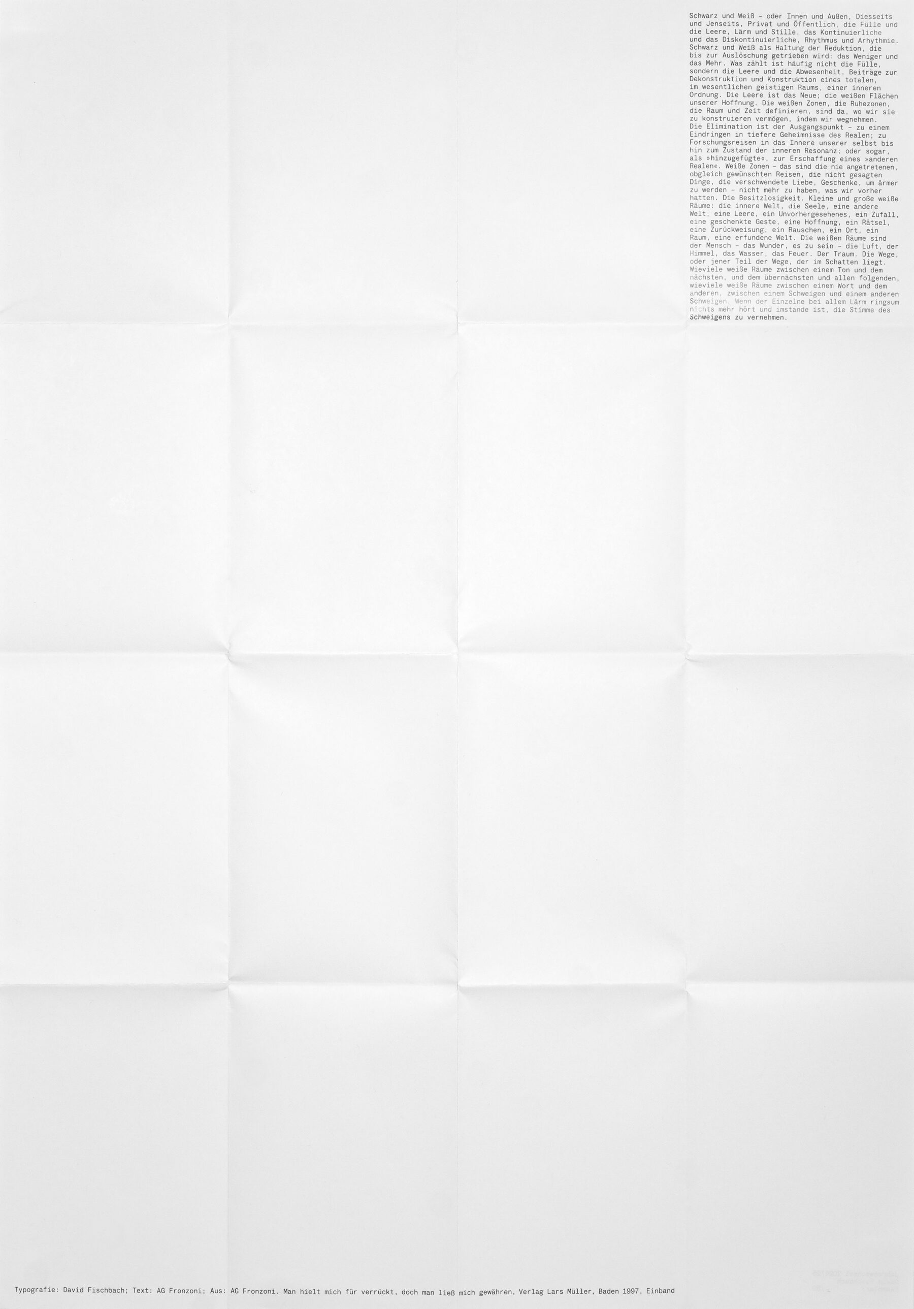 Jahreswechsel 2024/25, Neujahrsplakat Schwarz und Weiß, David Fischbach