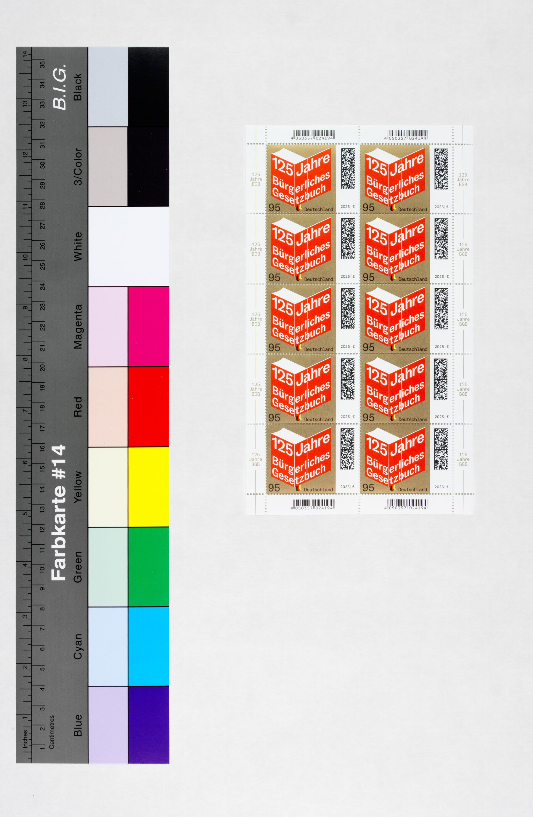 Special postage stamps, 125 Jahre Bürgerliches Gesetzbuch, 2025, Federal Ministry of Finance, David Fischbach