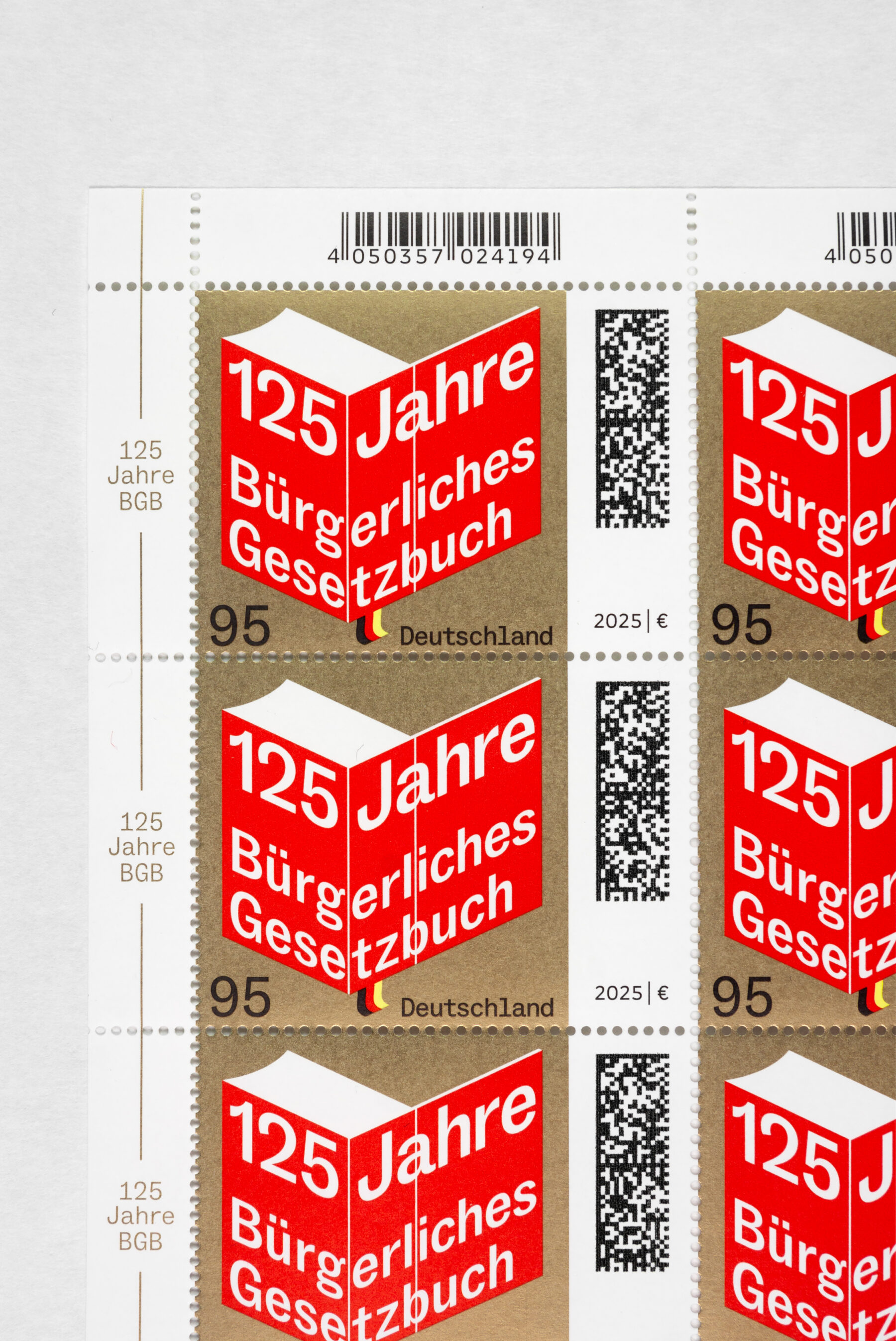Special postage stamps, 125 Jahre Bürgerliches Gesetzbuch, 2025, Federal Ministry of Finance, David Fischbach