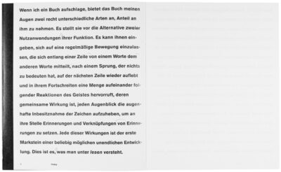 Buchgestaltung Vortrag »Eine Seite ist ein Bild.« von David Fischbach