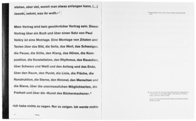 Buchgestaltung Vortrag »Eine Seite ist ein Bild.« von David Fischbach
