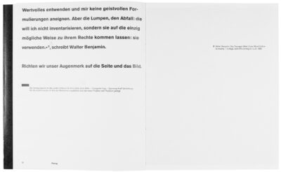 Buchgestaltung Vortrag »Eine Seite ist ein Bild.« von David Fischbach