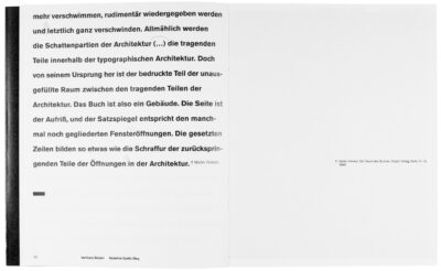 Buchgestaltung Vortrag »Eine Seite ist ein Bild.« von David Fischbach