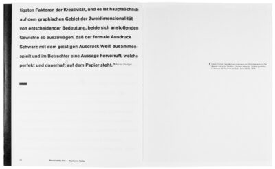 Buchgestaltung Vortrag »Eine Seite ist ein Bild.« von David Fischbach