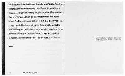 Buchgestaltung Vortrag »Eine Seite ist ein Bild.« von David Fischbach