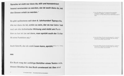 Buchgestaltung Vortrag »Eine Seite ist ein Bild.« von David Fischbach
