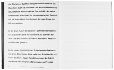 Buchgestaltung Vortrag »Eine Seite ist ein Bild.« von David Fischbach