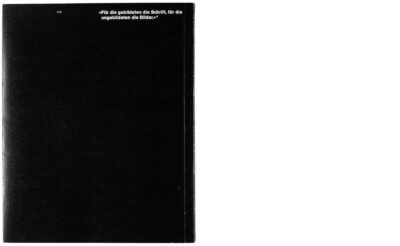 Buchgestaltung Vortrag »Eine Seite ist ein Bild.« von David Fischbach