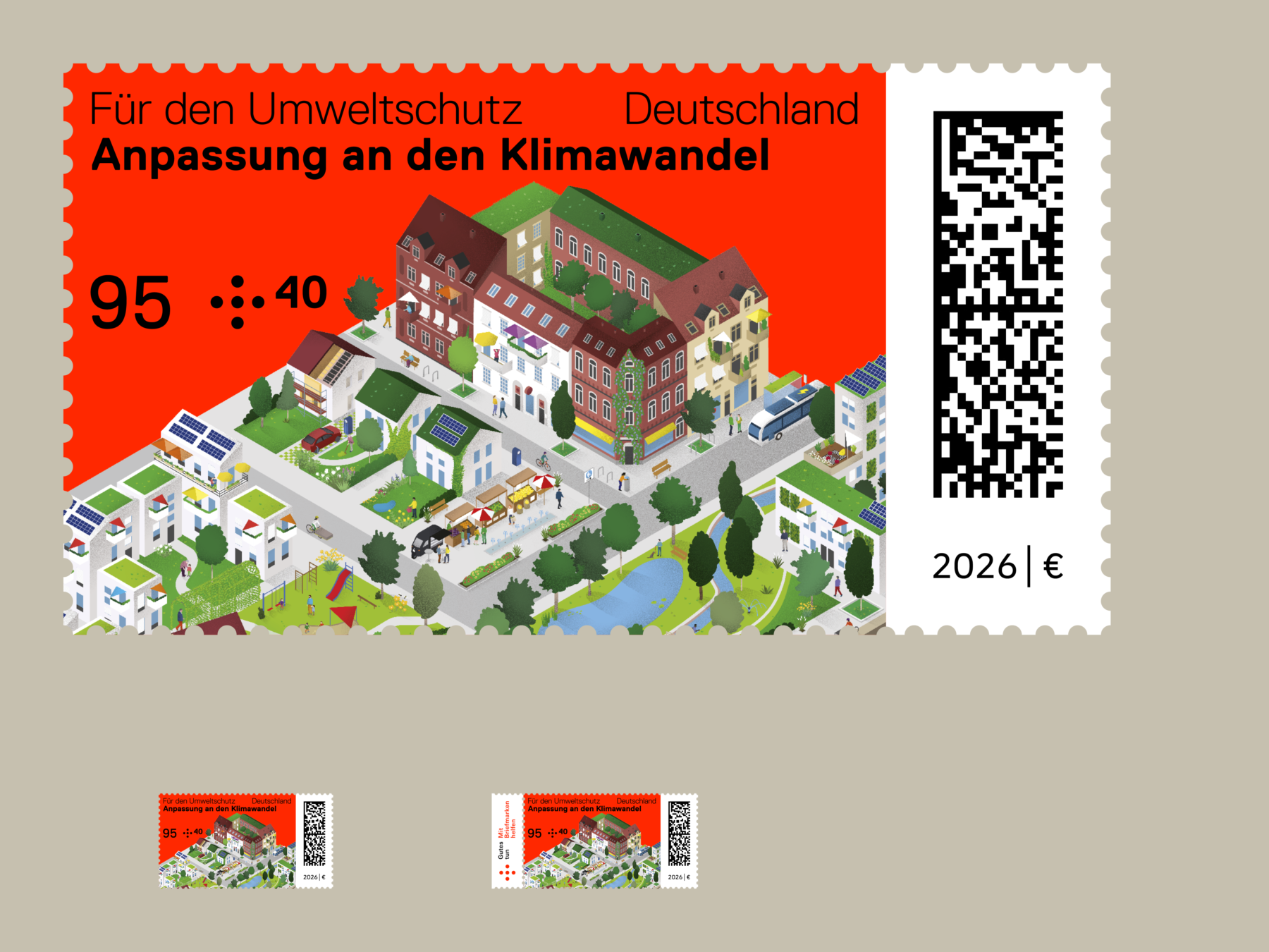 Sonderpostwertzeichen Anpassung an den Klimawandel, 2026, Bundesministerium der Finanzen, David Fischbach