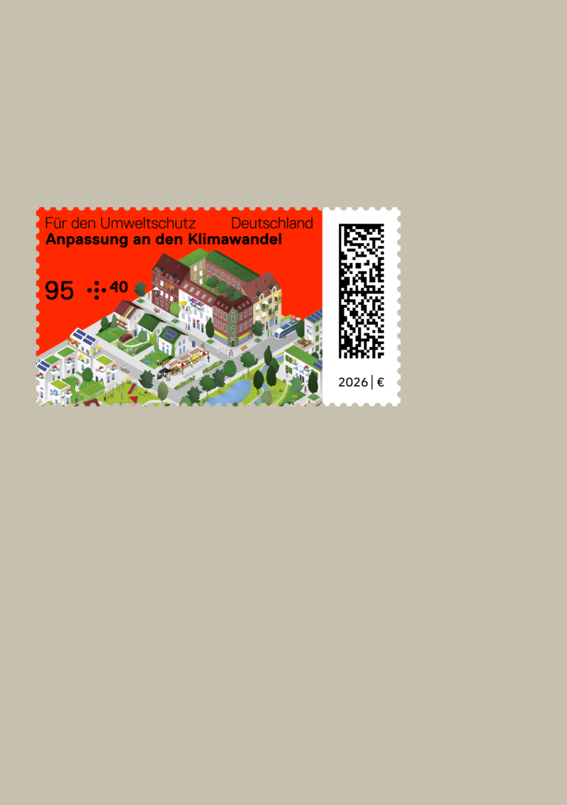 Sonderpostwertzeichen Anpassung an den Klimawandel, 2026, Bundesministerium der Finanzen, David Fischbach