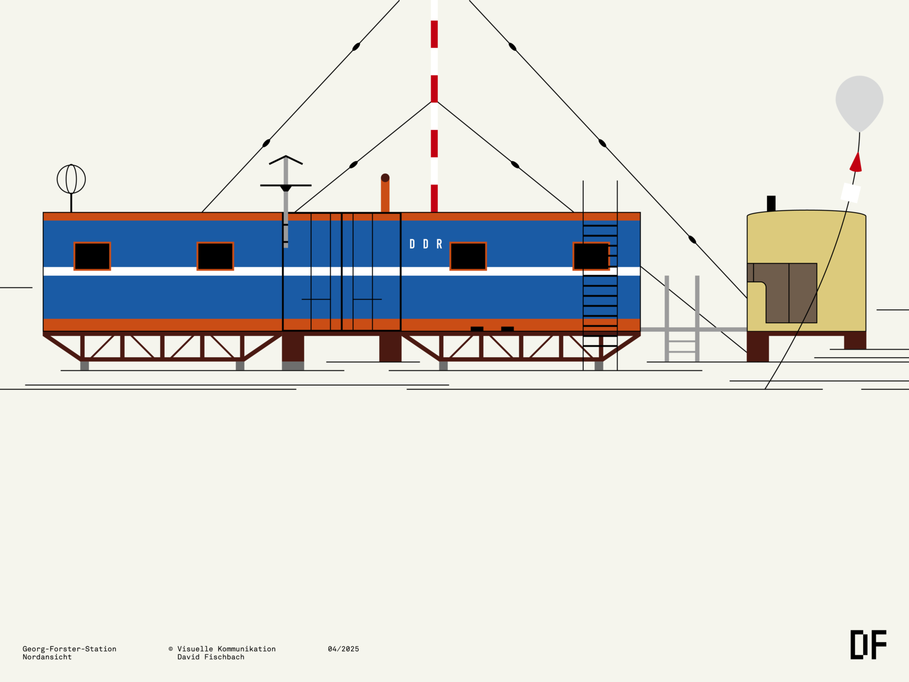 Sonderpostwertzeichen 50 Jahre Georg-Forster-Station, 2026, Bundesministerium der Finanzen, David Fischbach