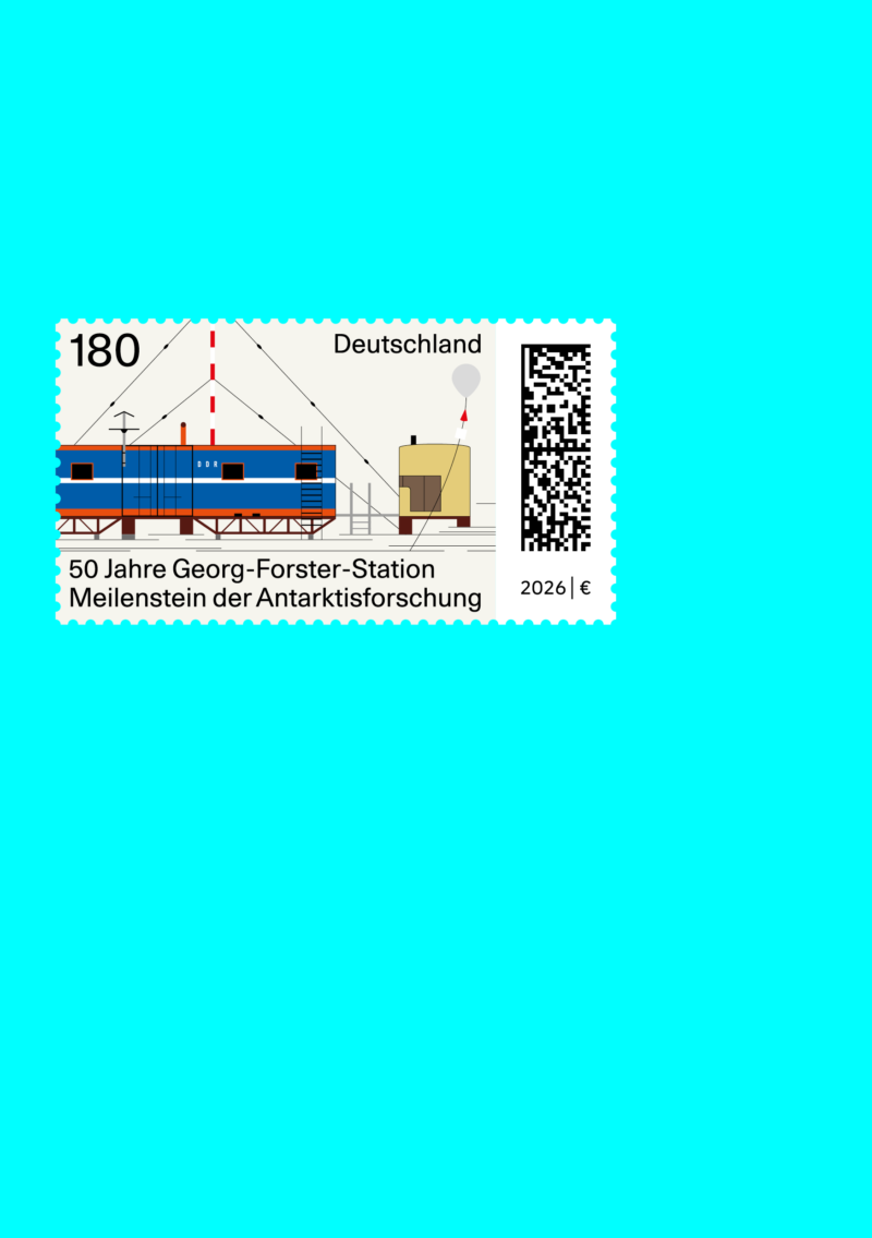 Sonderpostwertzeichen 50 Jahre Georg-Forster-Station, 2026, Bundesministerium der Finanzen, David Fischbach